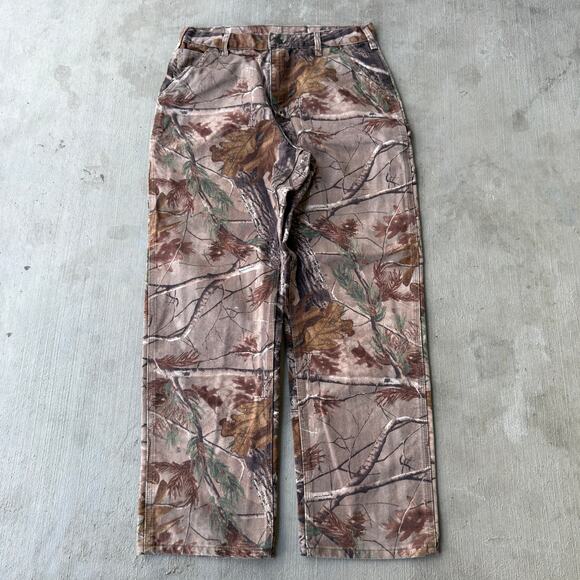 Vintage Y2K Carhartt realtree camo work wear carpenter pants - Picture 5 of 6